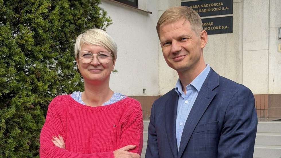 Fot. Daria Yezhlova Zdjęcie prof. de Lazari-Radek i prowadzącego Błażeja Modera
