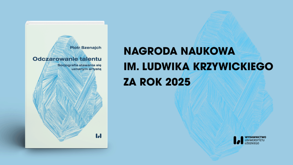 okładka na błękitnym tle